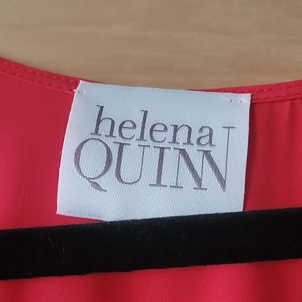NEW XS Helena Quinn Silk Kate Red Wrap Dress Maxi Long Coquette Flowy Party Gown - Picture 9 of 16